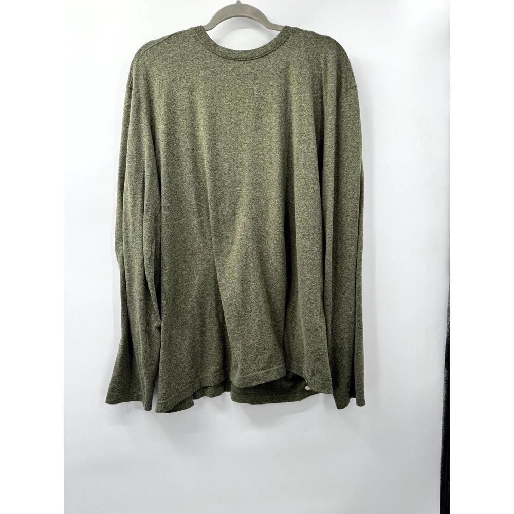REI Co Op Shirt Men's 2XL Olive Green Stretch Crew Neck Long Sleeve Pullover